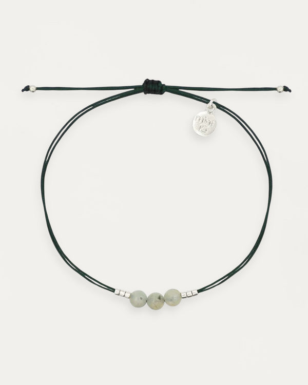 Jade Stone Bracelet - Dark Green