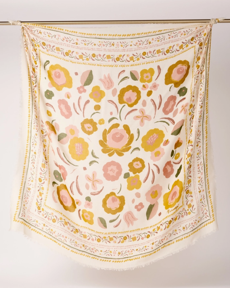 Wool & Silk Scarve Bronze