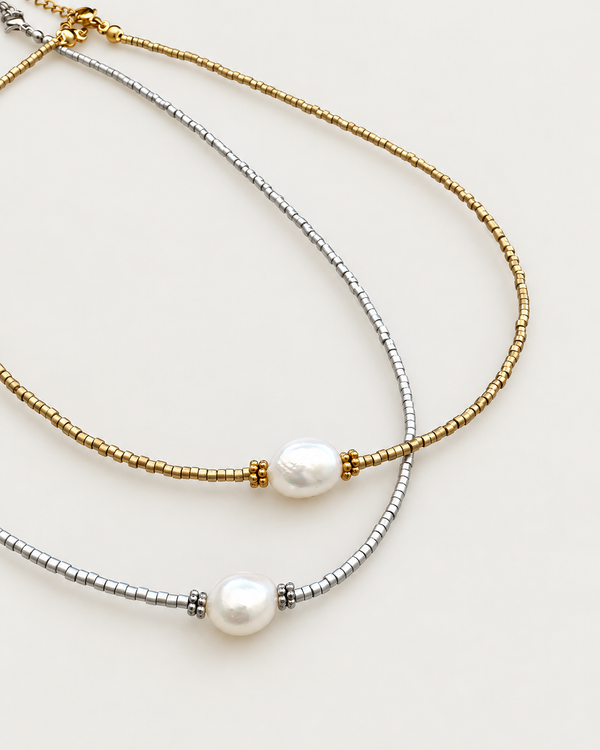 Einfarbige Perle – Gold