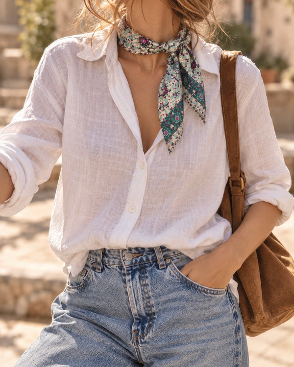 Mini Silk Scarve Agadir - Mint