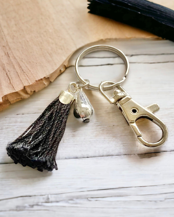 Black Tassel Key Chain