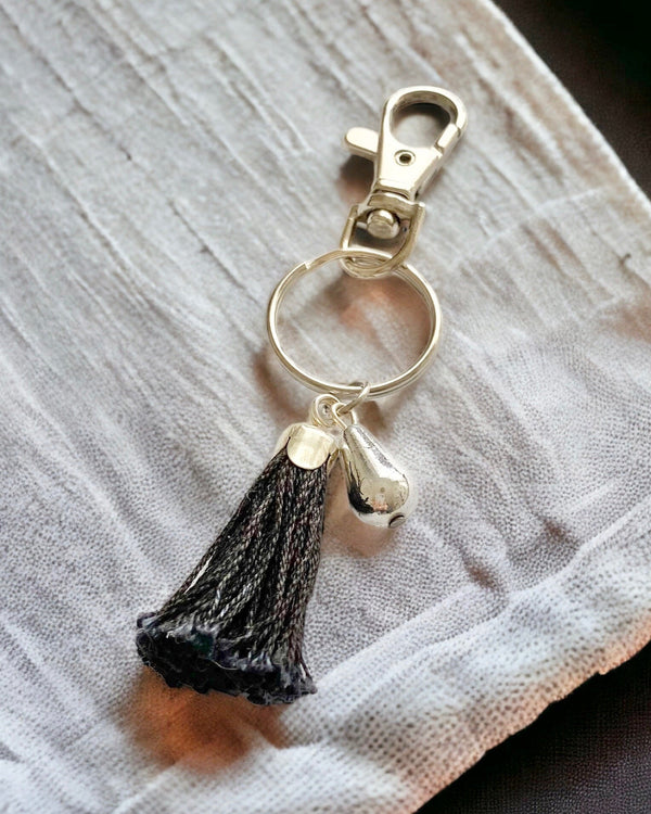 Black Tassel Key Chain