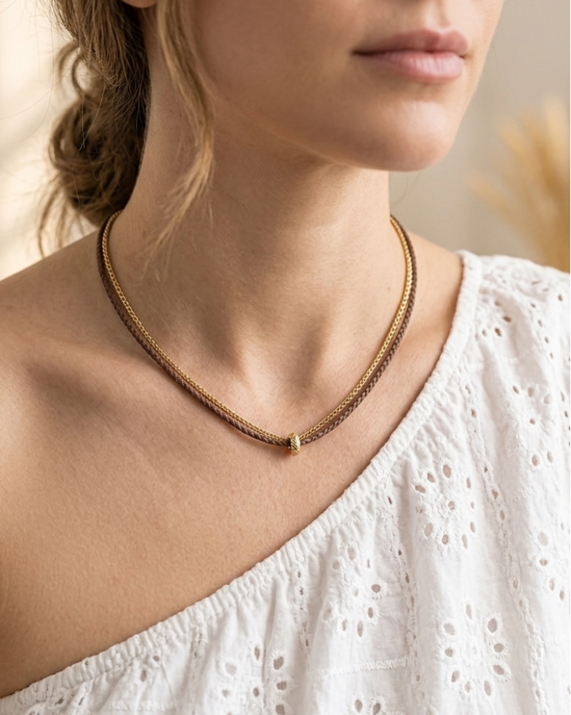Duality Gold Necklace