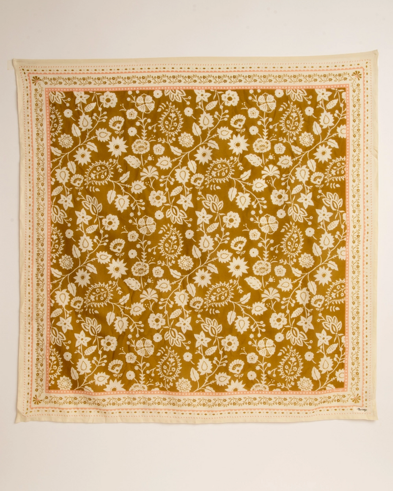 Bronze Cotton Twill Scarve