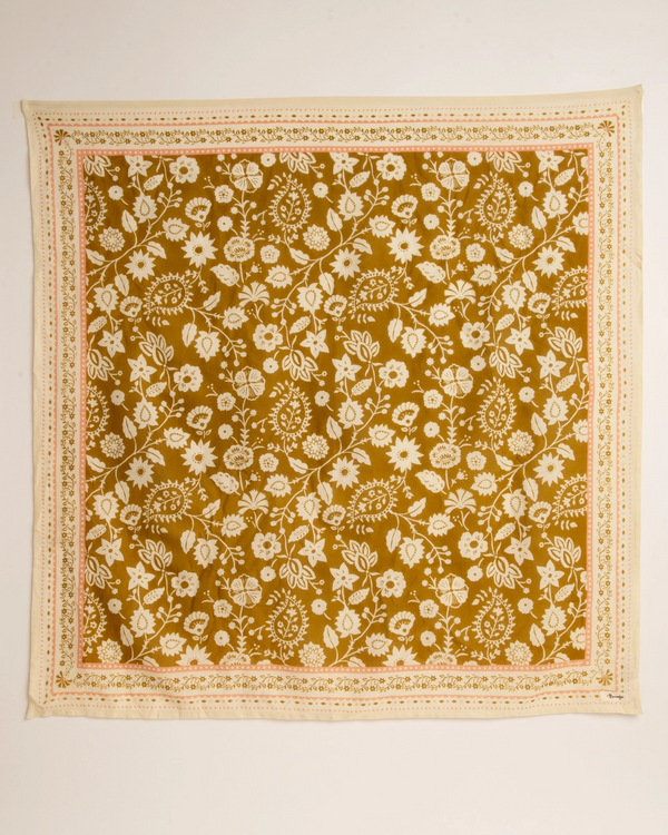 Bronze Cotton Twill Scarve