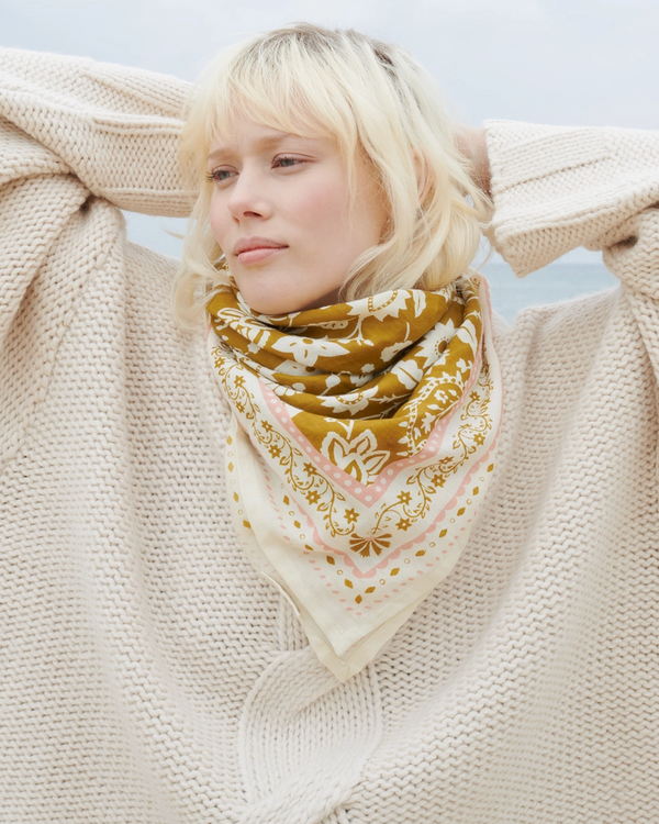 Bronze Cotton Twill Scarve