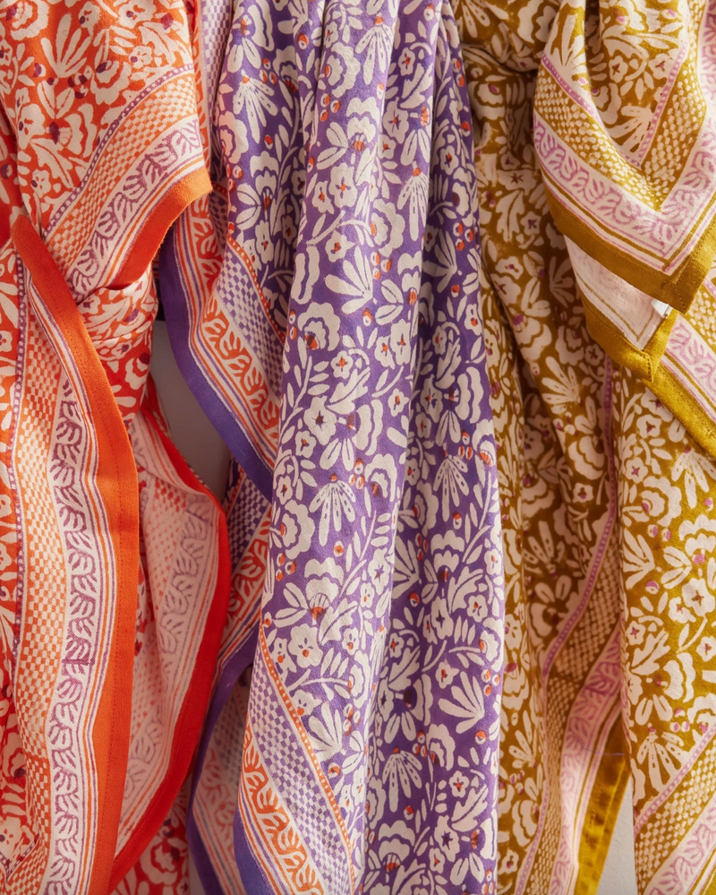 Indian Cotton Scarve - Olive
