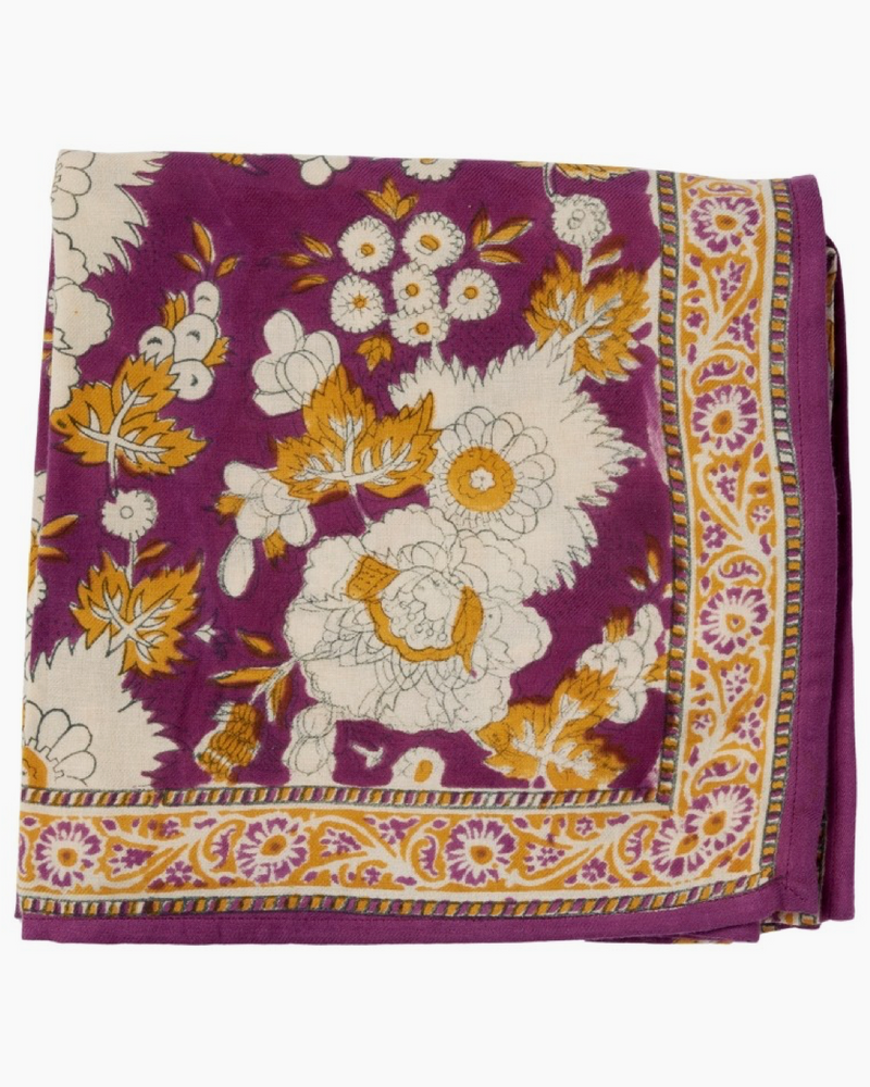Indian Cotton Scarve - Violet