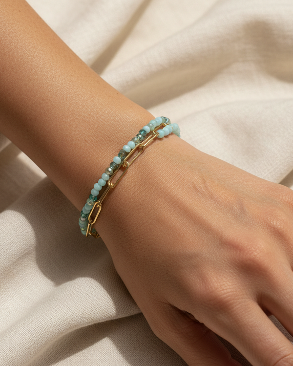 Coloretta Beads/Gold Chain