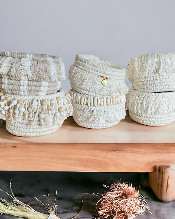 Macrame Cotton Baskets