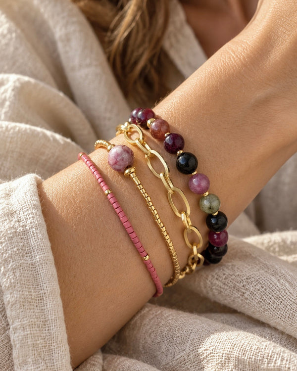 Einfarbige Perle – Gold