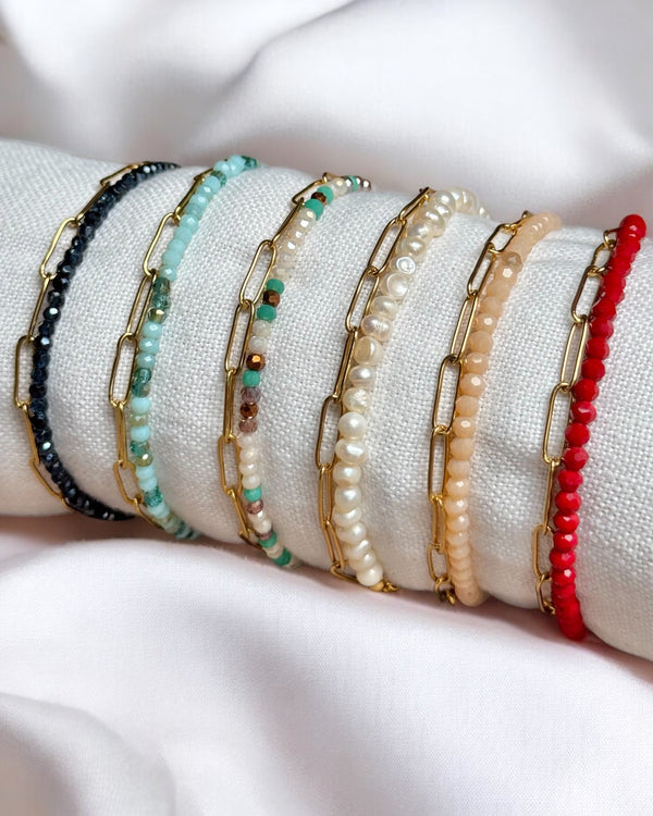 Coloretta Beads/Gold Chain