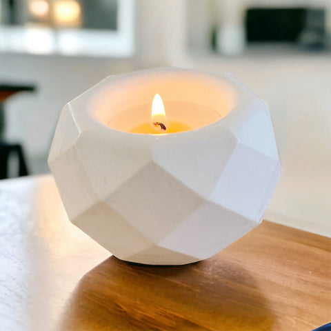 Faceted Candle