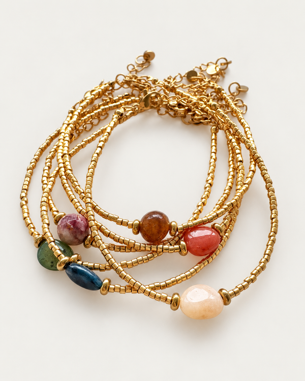 Einfarbige Perle – Gold