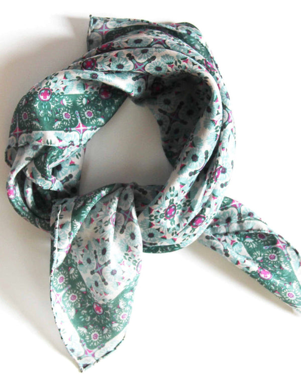 Mini Silk Scarve Agadir - Mint