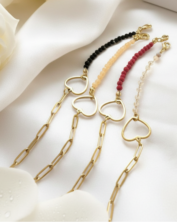 Heart Mix - Beads/Chain