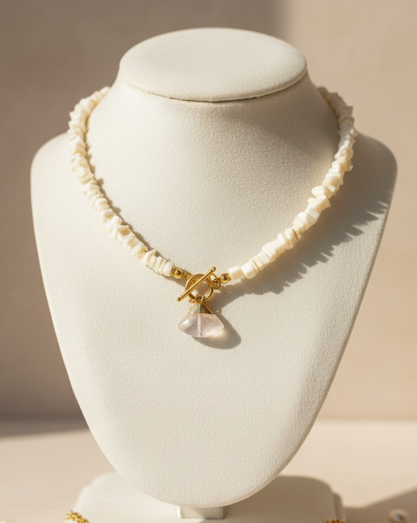 Mother of pearl & Quartz