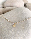 Gold Star in Rosary Chain