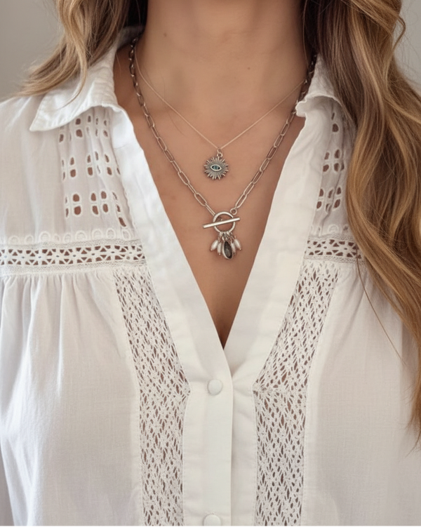 Silver Touch Charms<br>Customized Necklace