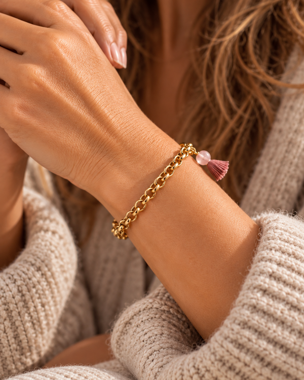 Einfarbige Perle – Gold