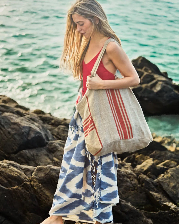 Lili Red Shopper Bag
