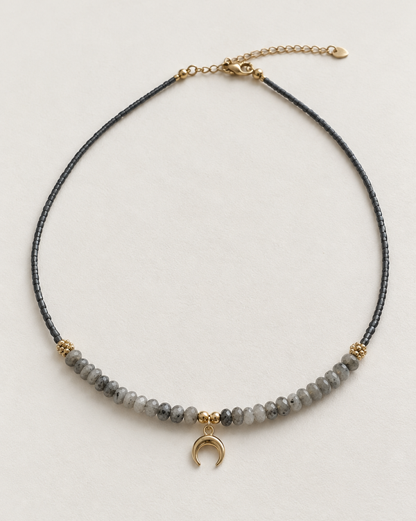 Moon Path Gold Necklace