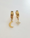 Moon & Star Earrings