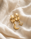 Moon & Star Earrings