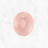 "Naturstein Glas Oval Pink GSC"