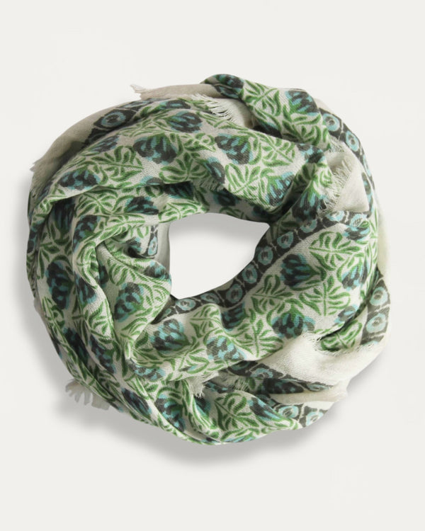 Wool Scarves Poem Green