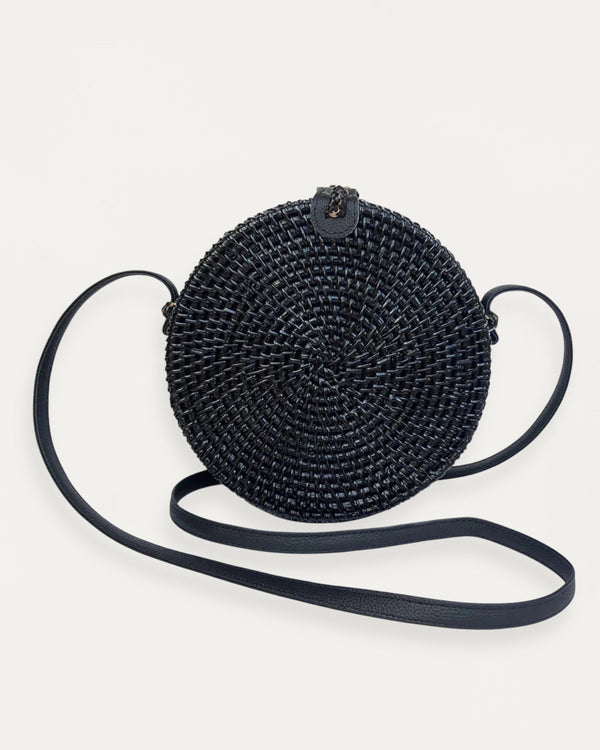 Bali Black Rattan Bag