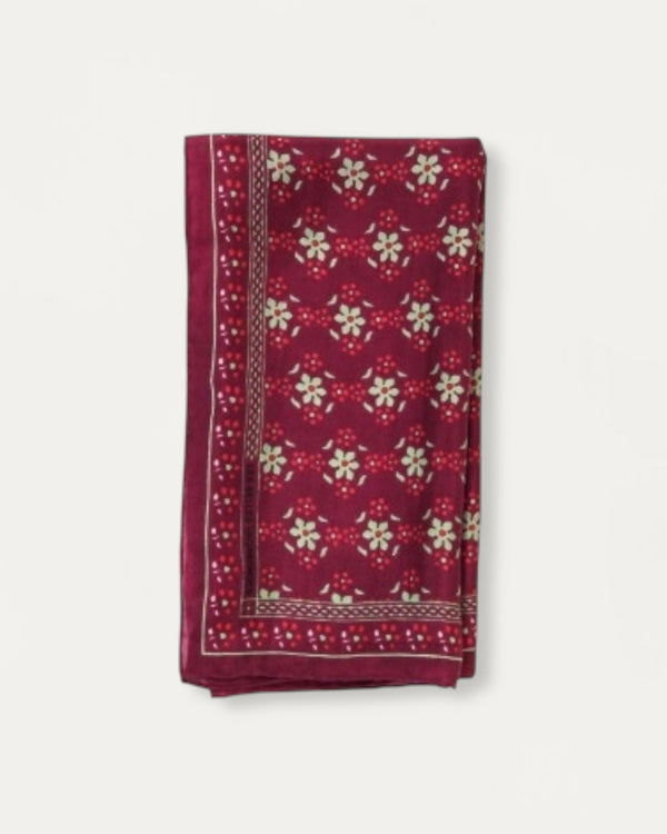 Mini Silk Scarve Natasha - Burdeos