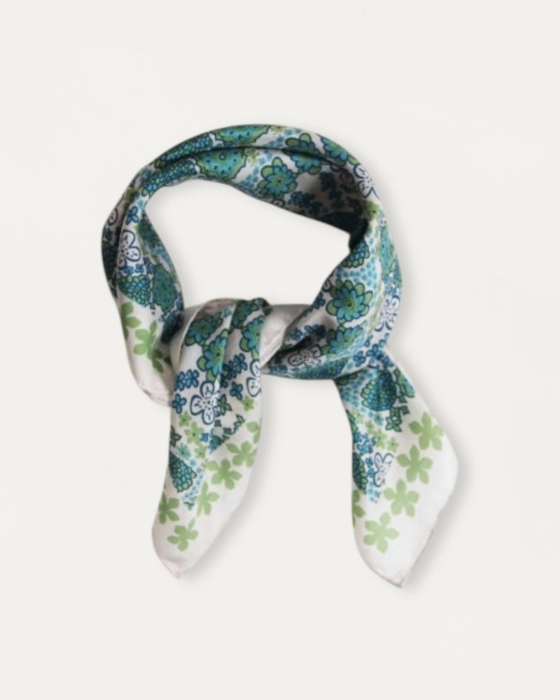 Mini Silk Scarve Caribe - Blue