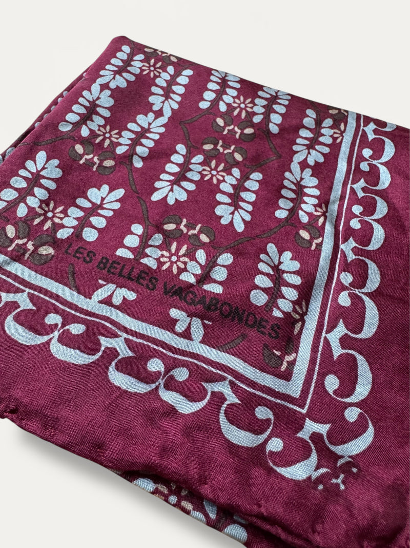 Mini Silk Scarve Albertine - Burdeos