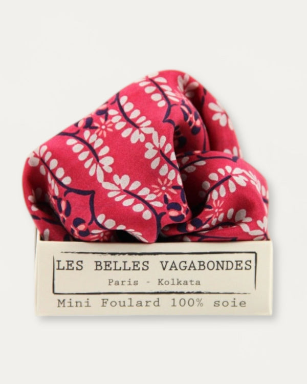 Mini Silk Scarve Albertine - Red