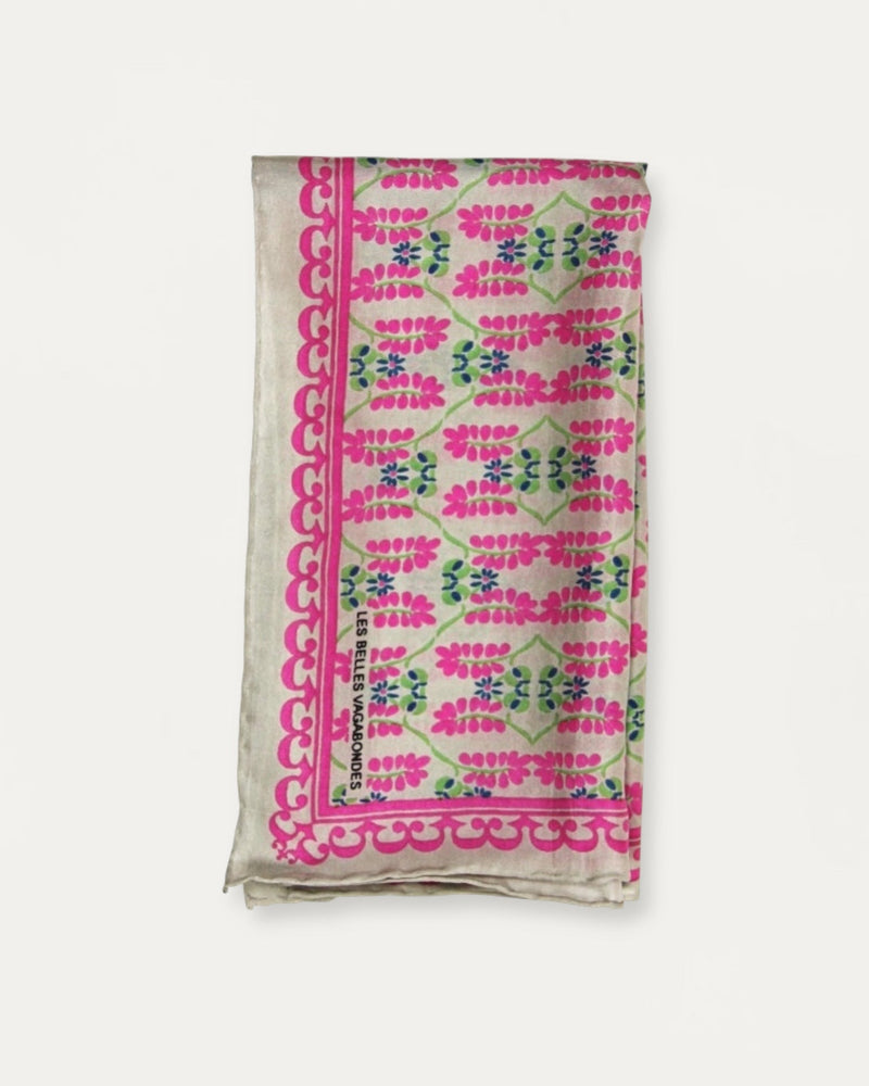 Mini Silk Scarve Albertine - Pink
