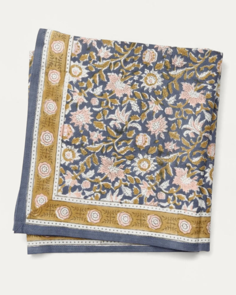Indian Cotton Scarve - Blue