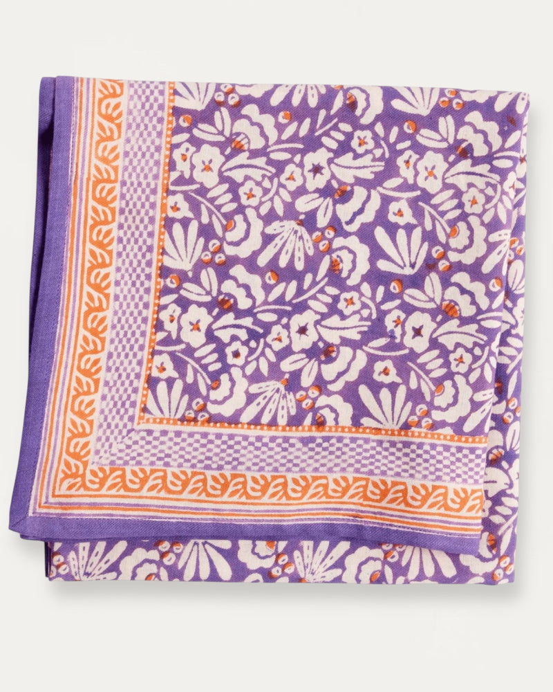 Indian Cotton Scarve - Purple