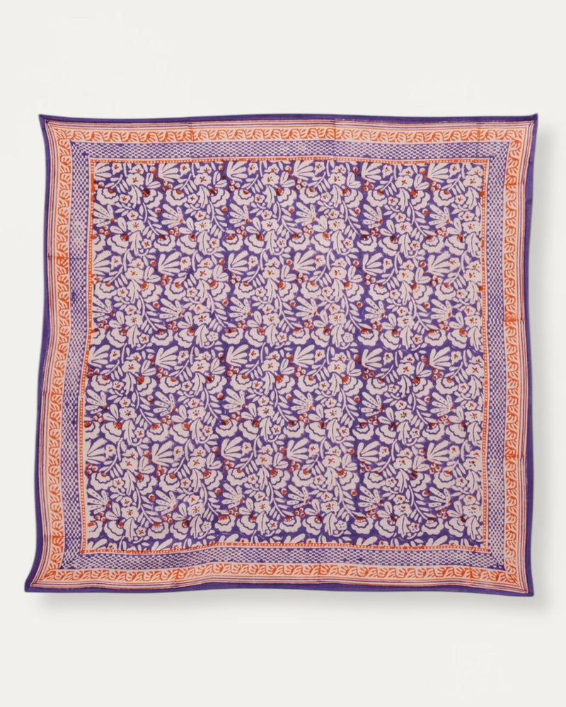 Indian Cotton Scarve - Purple
