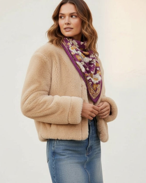 Indian Cotton Scarve - Violet