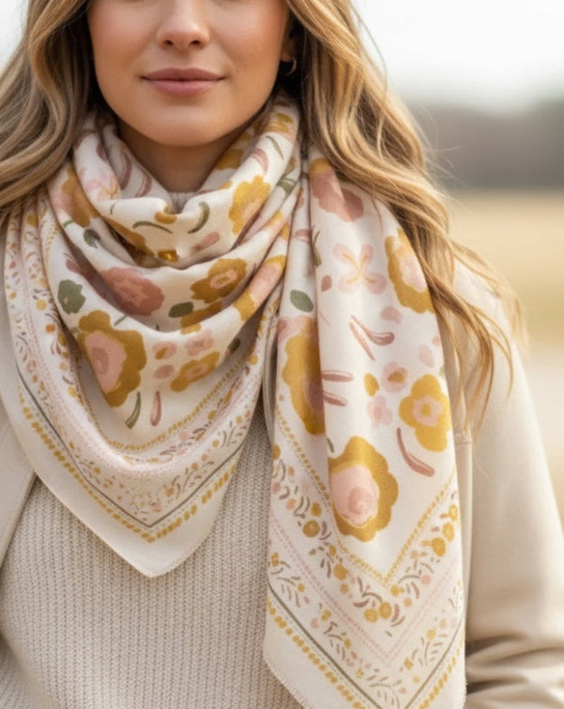 Wool & Silk Scarve Bronze