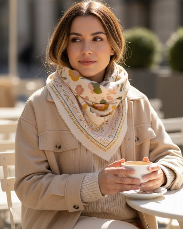 Wool & Silk Scarve Bronze