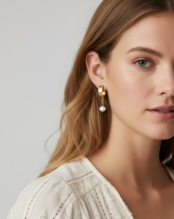 Nacar Pearls Earrings