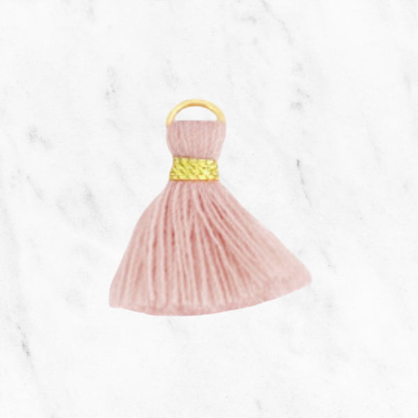 "Pink/Gold Tassel DG"