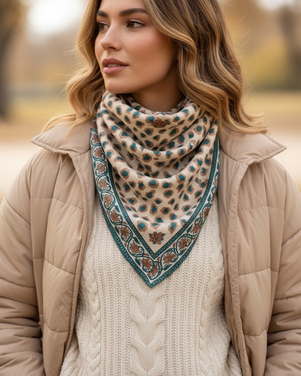 Print Cotton Twill Scarve