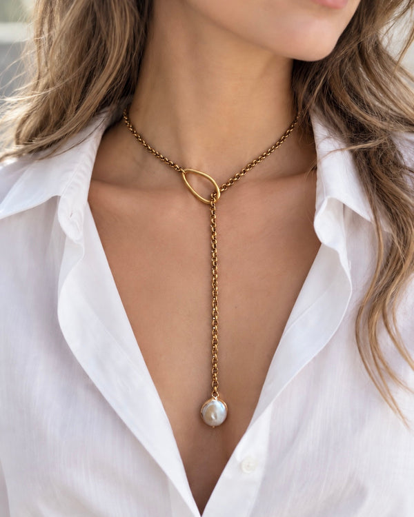 Raindrop Necklace - Nacar Serie