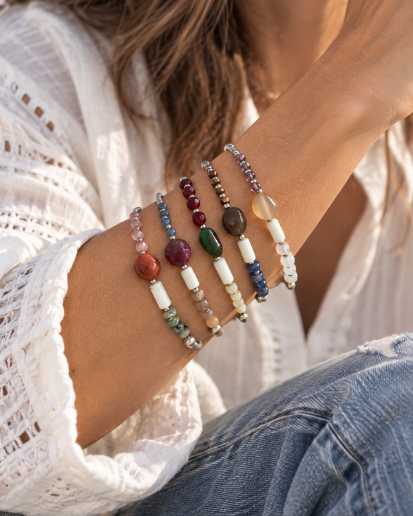 Riverstone Silver Bracelet