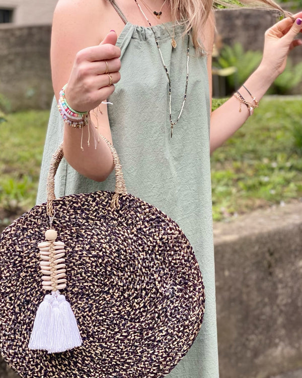 Round Straw Bag