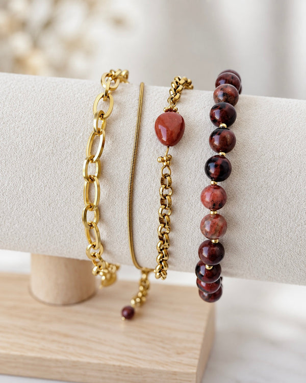 Einfarbige Perle – Gold