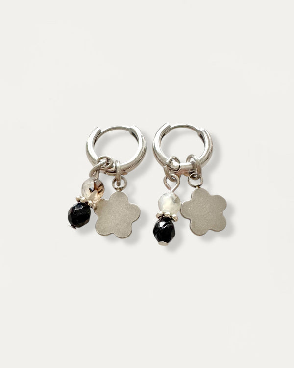 Silver Bloom Earrings